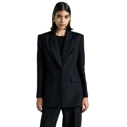 Cue Lustre Linen Blend Blazer